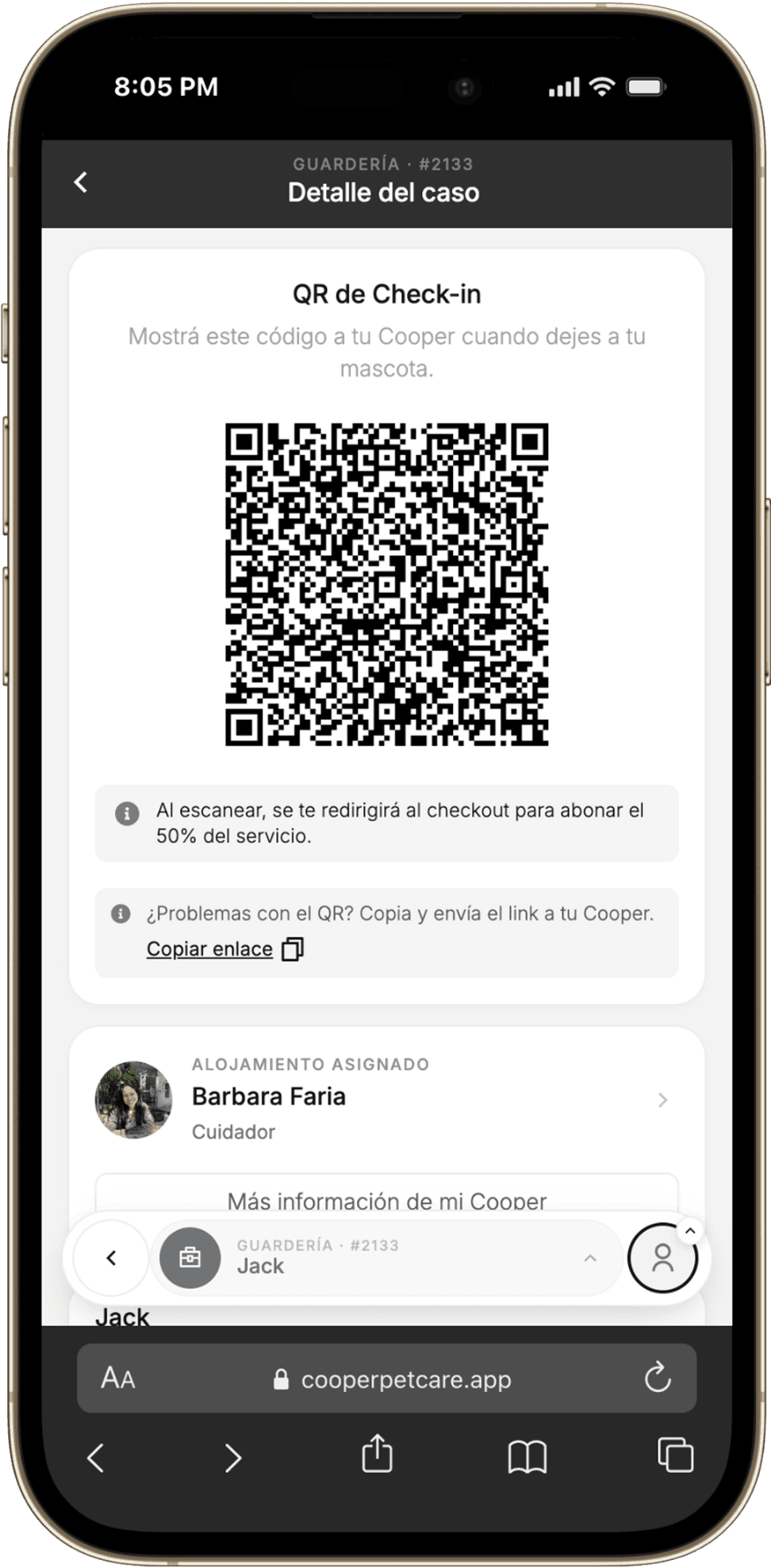 Step 4: Check-in, check-out and payment